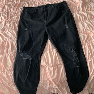 High waisted black skinny jeans, never worn!